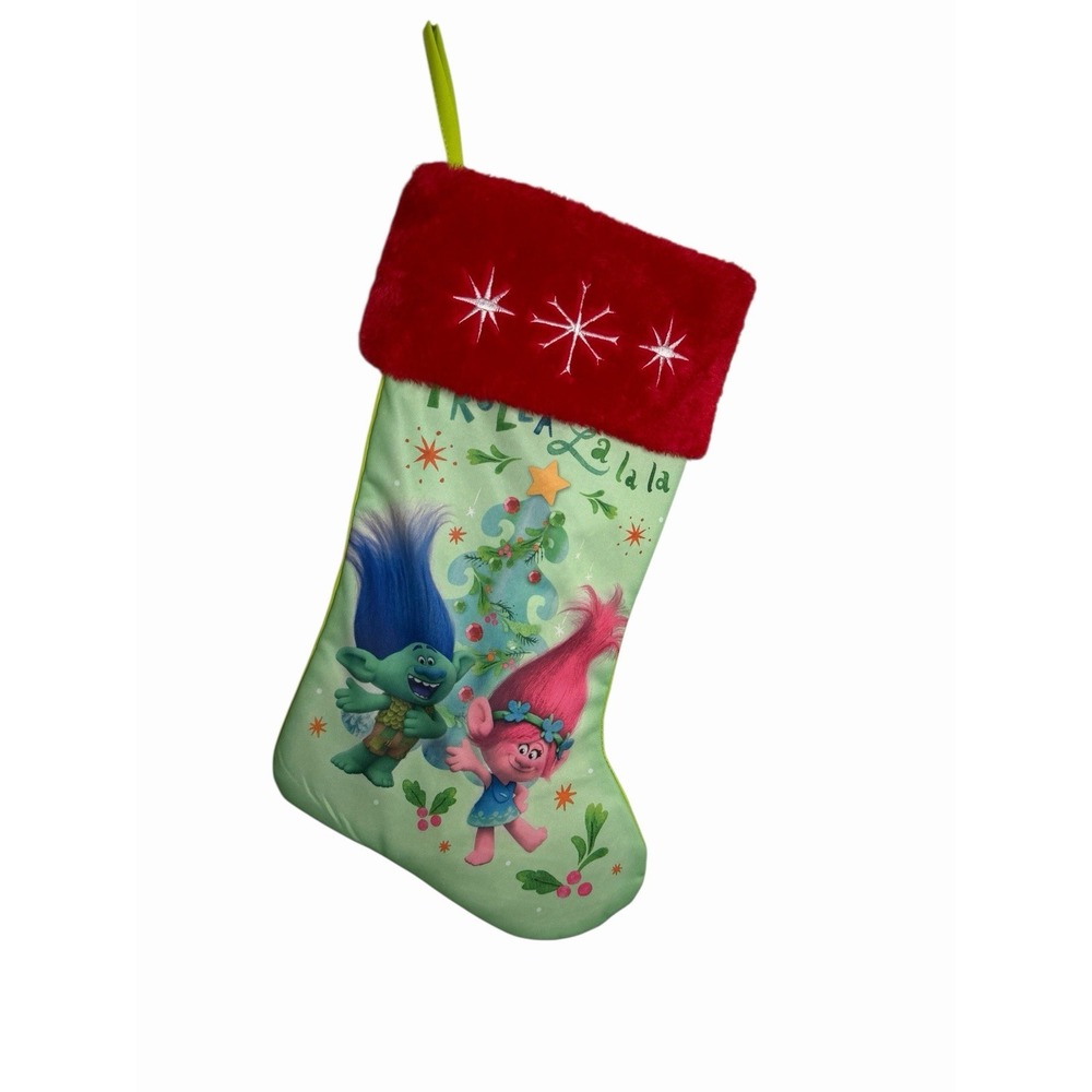 Trolls Christmas Stocking Trolla Lalala Poppy Branch 17"